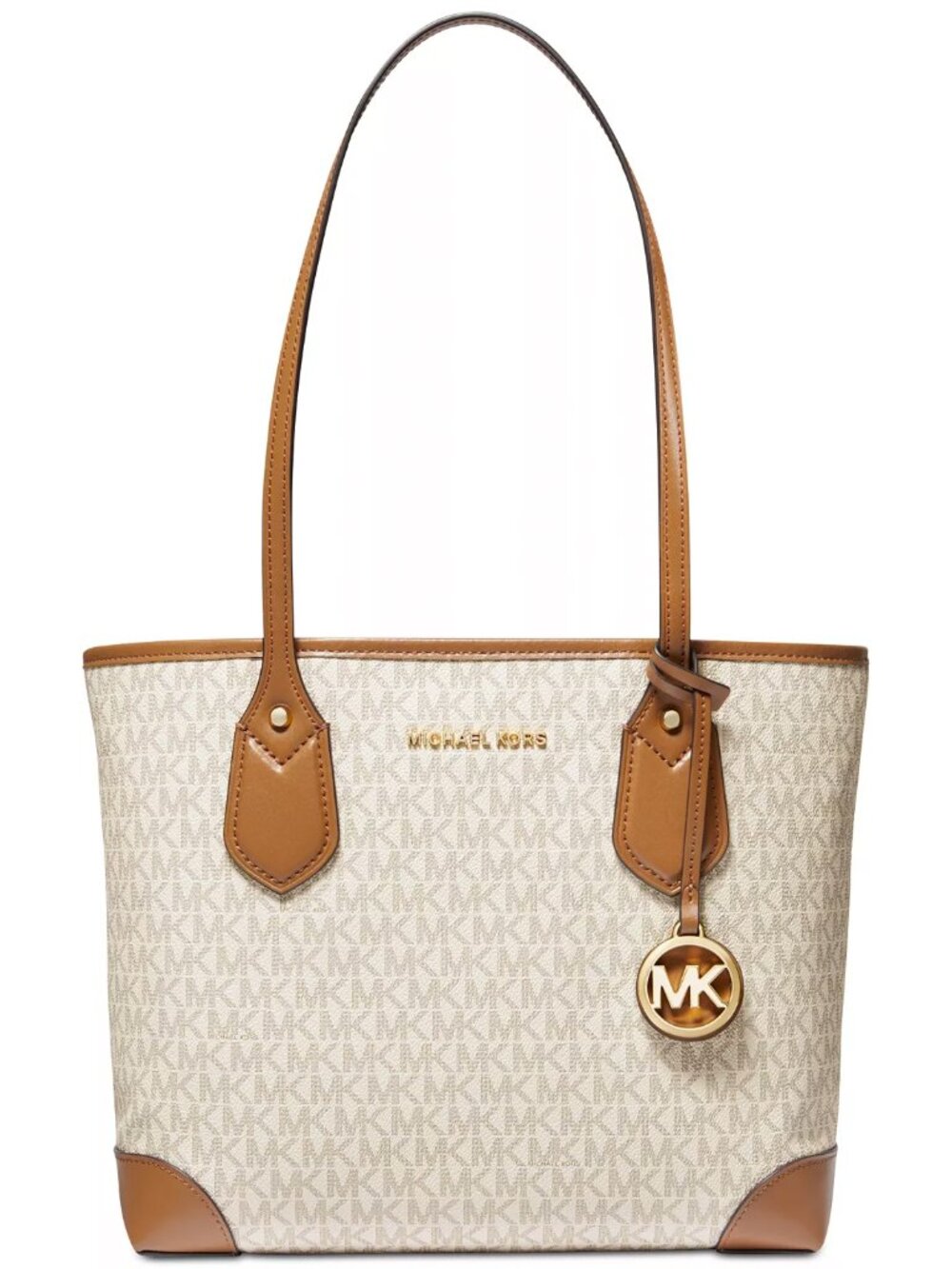NWT Michael Kors Jet Set Medium White/Multi Color Airplane Print Carryall Tote